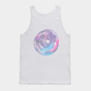 Purple and pink Pastel paint abstract galaxy Tank Top